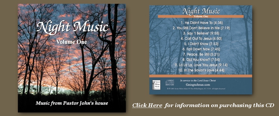 Night Music, Volume 1 CD, From PastorJohnsHouse.com