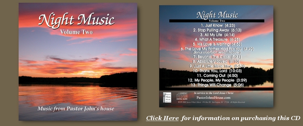 Night Music, Volume 2 CD, From PastorJohnsHouse.com